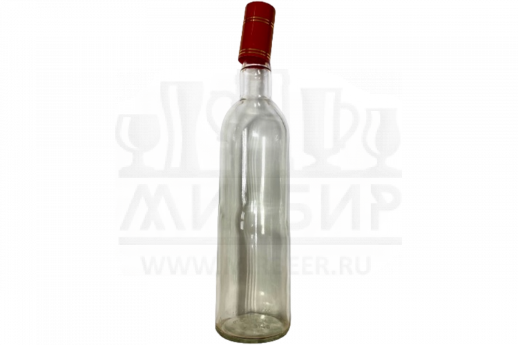 Бутылка стеклянная ГУАЛА с пробкой, 0,7 л.