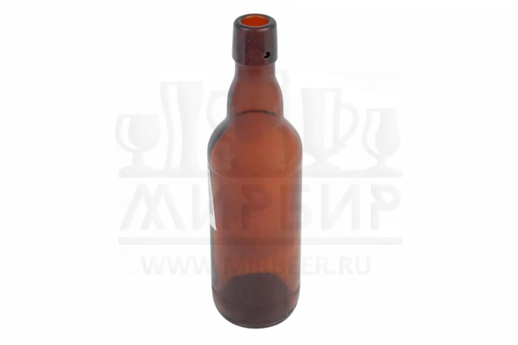 Бутылка под бугельную пробку (ББт-500) 0,5 л. темная, без пробки